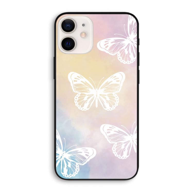 White butterfly: iPhone 12 Pro Biologisch afbreekbaar hoesje