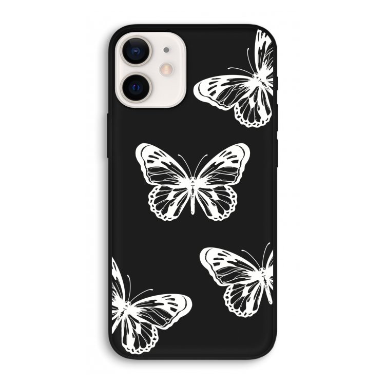 White butterfly: iPhone 12 Pro Biologisch afbreekbaar hoesje