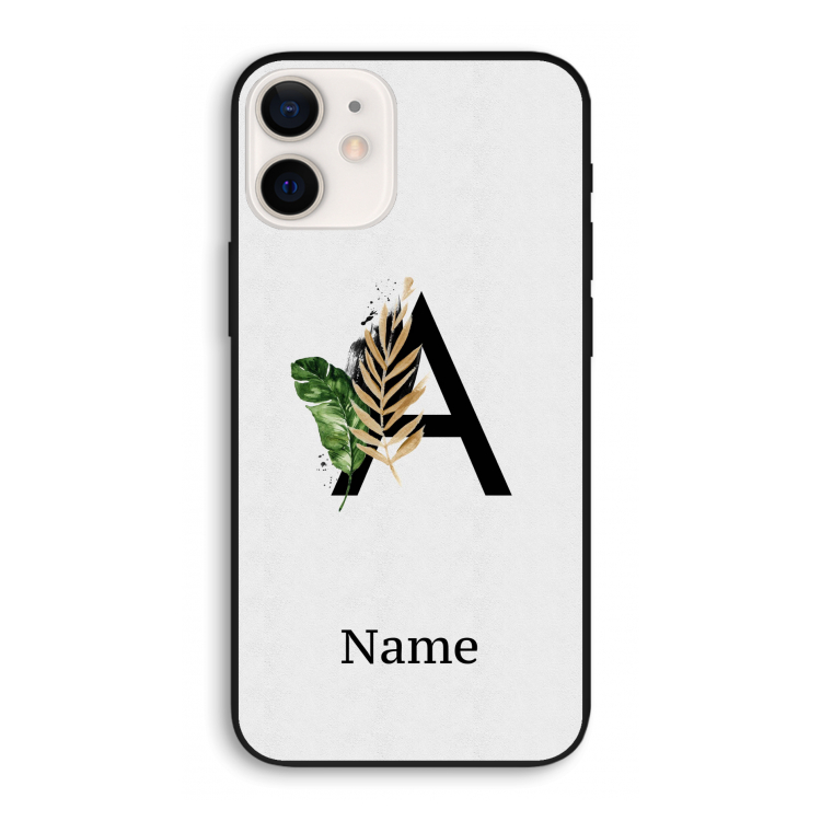 Charcoal Flora: iPhone 12 Pro Biologisch afbreekbaar hoesje