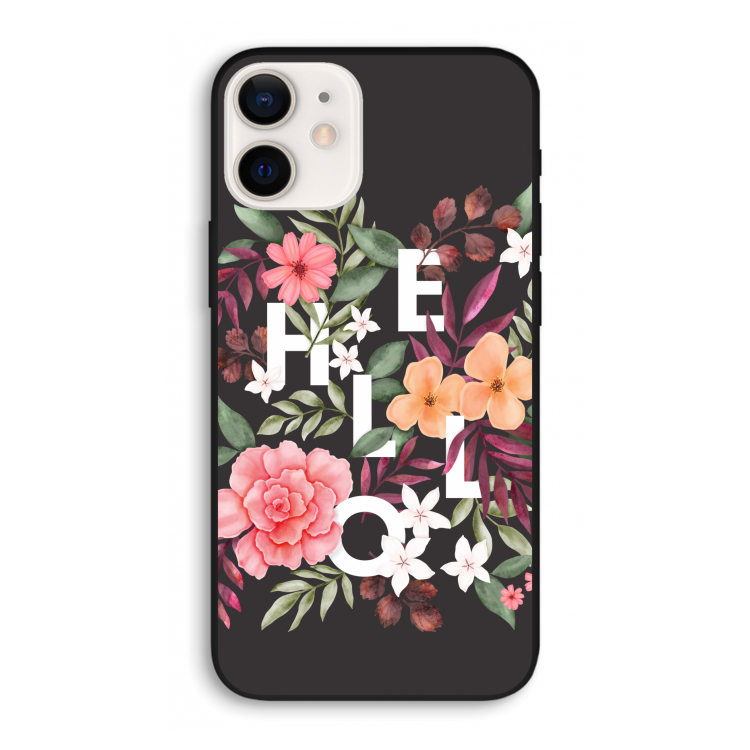 Hello in flowers: iPhone 12 Pro Biologisch afbreekbaar hoesje
