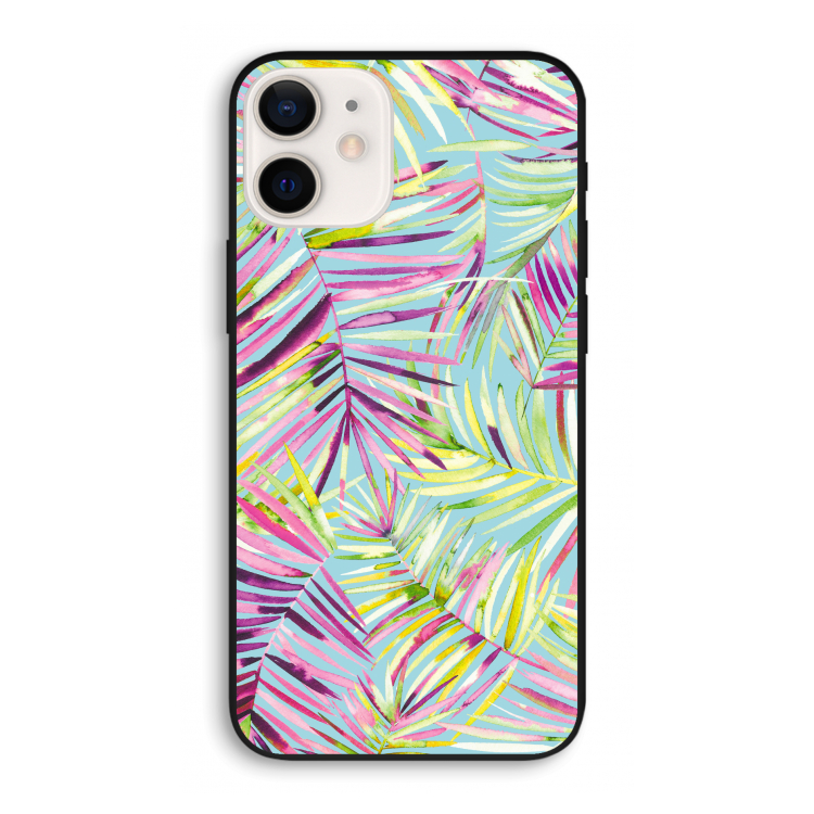 Tropical Palms Blue: iPhone 12 Pro Biologisch afbreekbaar hoesje