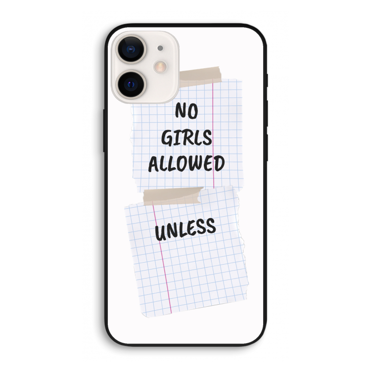 No Girls Allowed Unless: iPhone 12 Pro Biologisch afbreekbaar hoesje