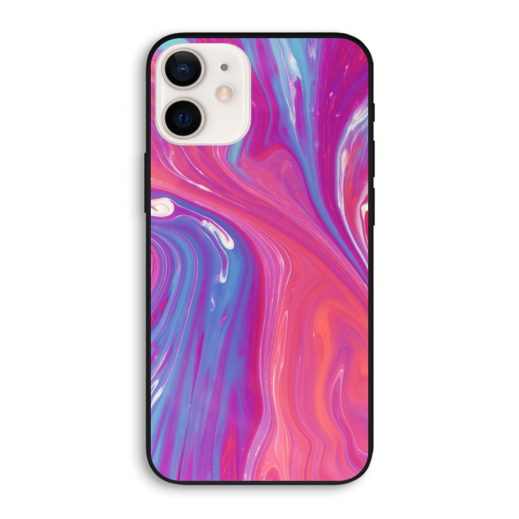 Paarse stroom: iPhone 12 Pro Biologisch afbreekbaar hoesje