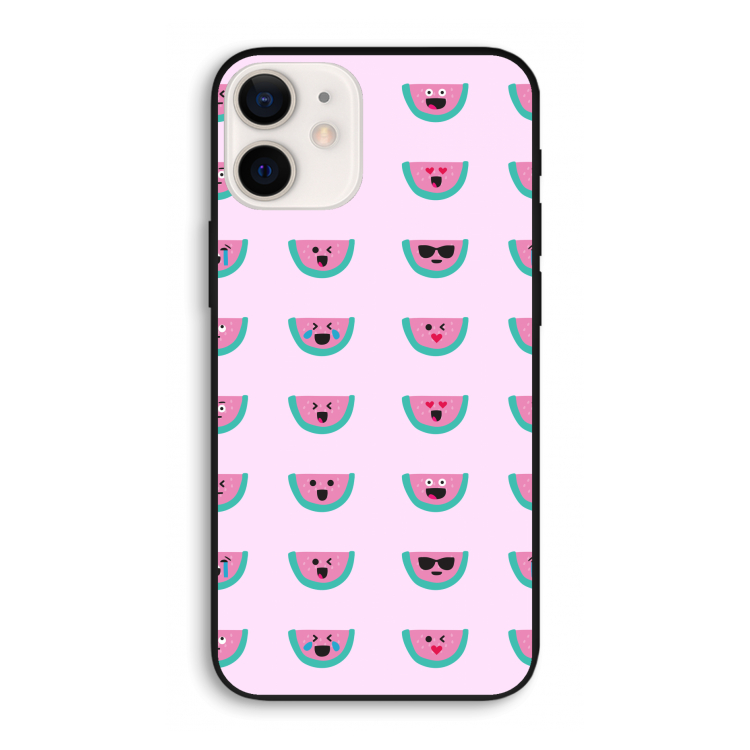 Smiley watermeloenprint: iPhone 12 Pro Biologisch afbreekbaar hoesje