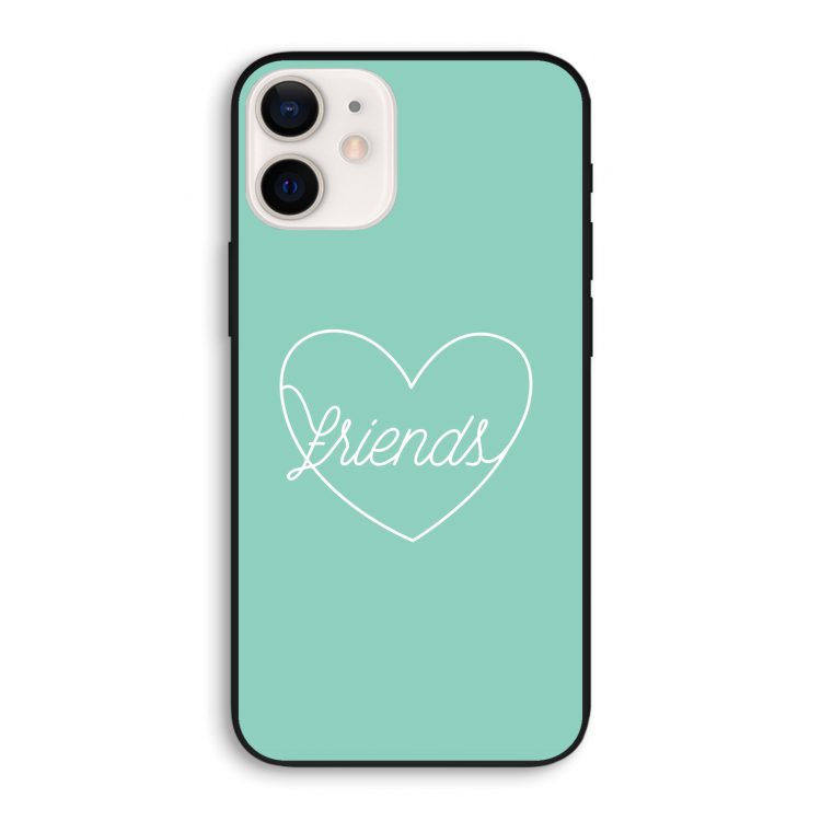 Friends heart pastel: iPhone 12 Pro Biologisch afbreekbaar hoesje