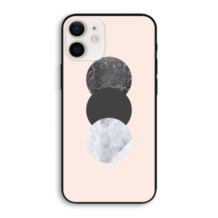 Marmeren cirkels: iPhone 12 Pro Biologisch afbreekbaar hoesje