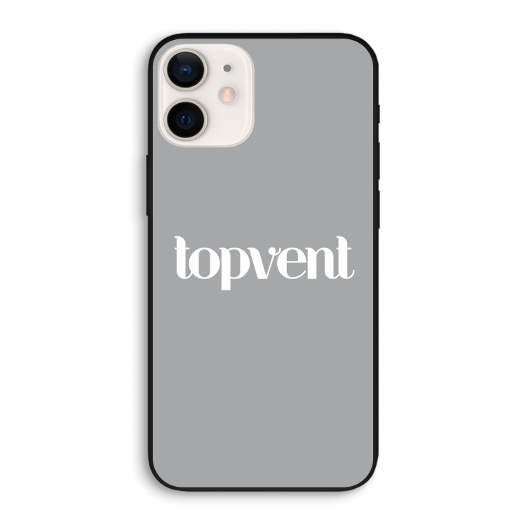 Topvent Grijs Wit: iPhone 12 Pro Biologisch afbreekbaar hoesje