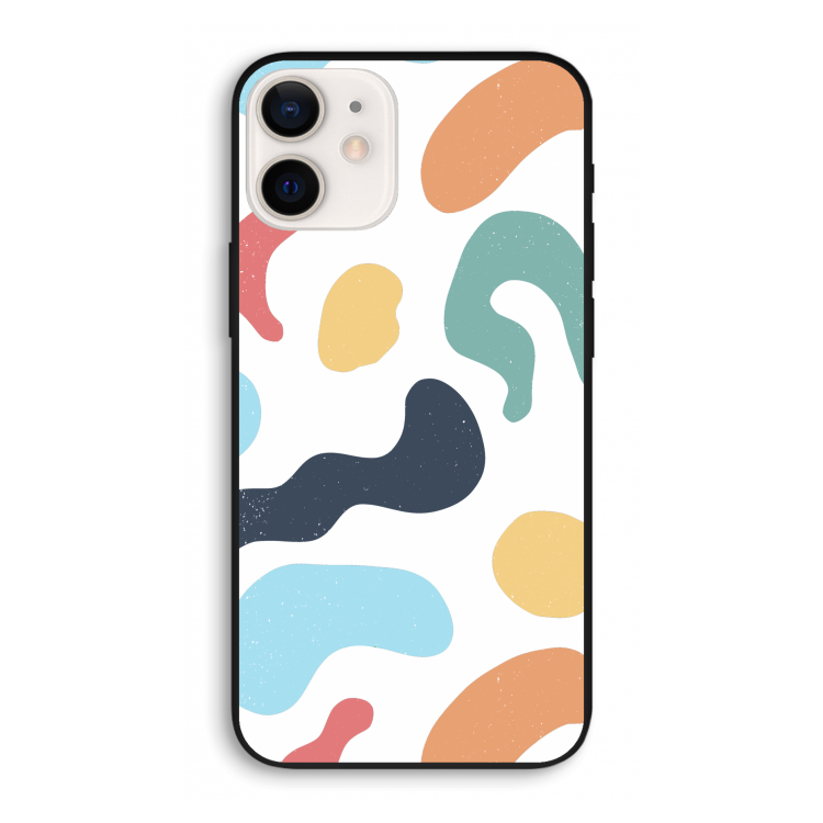 Memphis Shapes Blue: iPhone 12 Pro Biologisch afbreekbaar hoesje