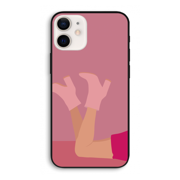 Pink boots: iPhone 12 Pro Biologisch afbreekbaar hoesje