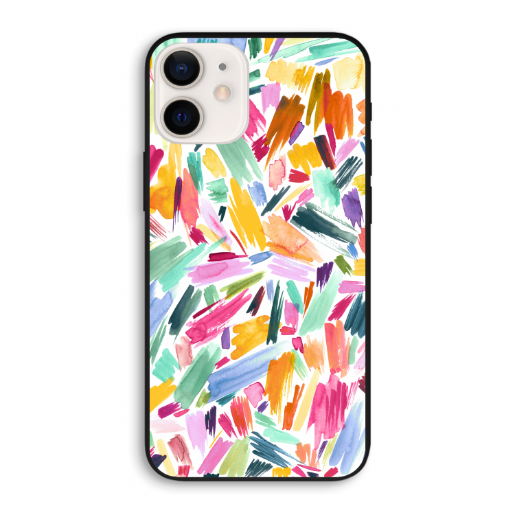 Watercolor Brushstrokes: iPhone 12 Pro Biologisch afbreekbaar hoesje