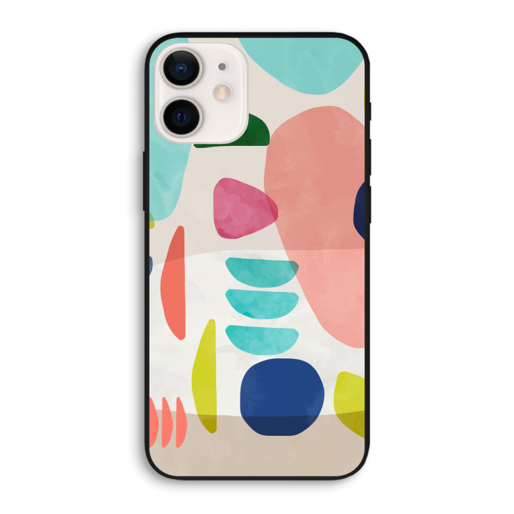 Bold Rounded Shapes: iPhone 12 Pro Biologisch afbreekbaar hoesje