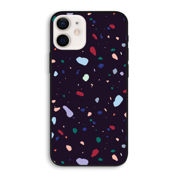 Dark Rounded Terrazzo: iPhone 12 Pro Biologisch afbreekbaar hoesje