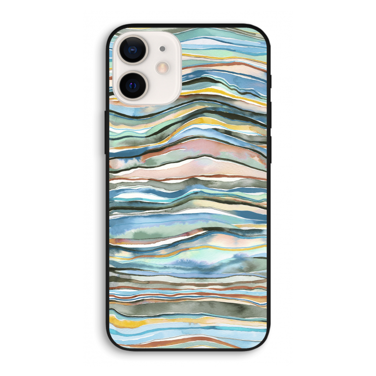 Watercolor Agate: iPhone 12 Pro Biologisch afbreekbaar hoesje