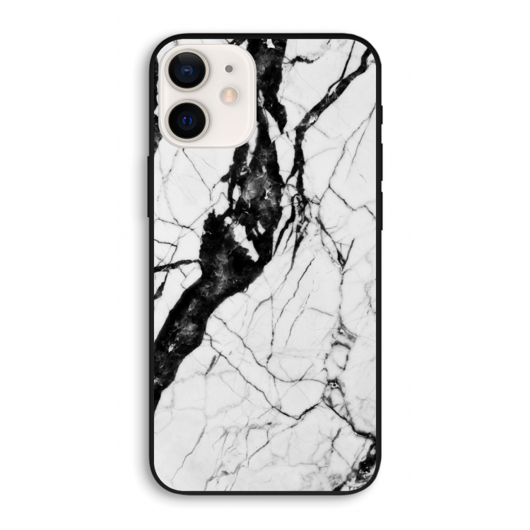 Witte marmer 2: iPhone 12 Pro Biologisch afbreekbaar hoesje