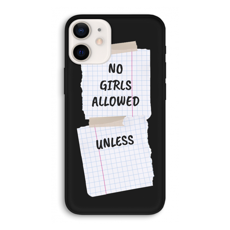 No Girls Allowed Unless: iPhone 12 Pro Biologisch afbreekbaar hoesje