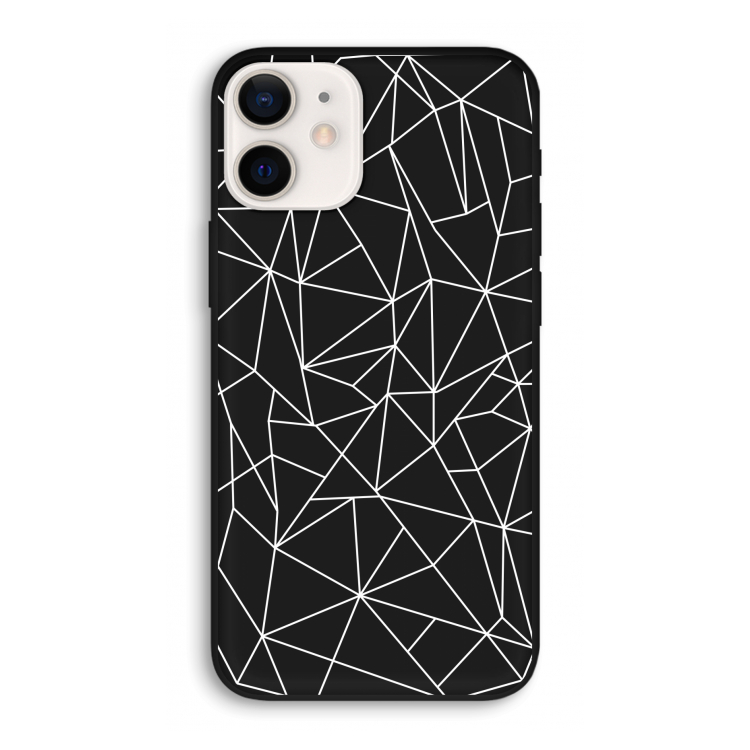 Geometrische lijnen wit: iPhone 12 Pro Biologisch afbreekbaar hoesje