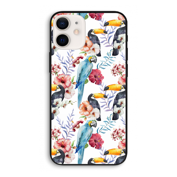 Bloemen tukan: iPhone 12 Pro Biologisch afbreekbaar hoesje