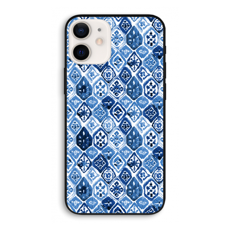 Blauw motief: iPhone 12 Pro Biologisch afbreekbaar hoesje