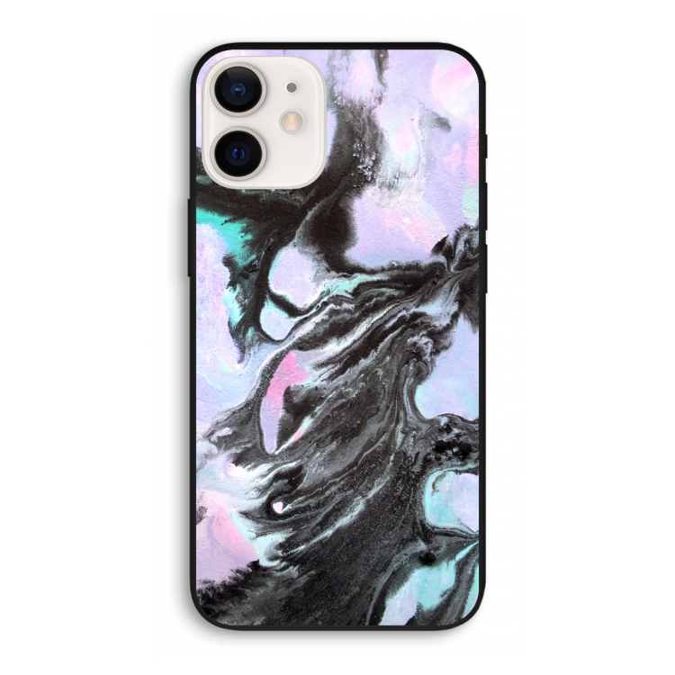 Pastel zwart: iPhone 12 Pro Biologisch afbreekbaar hoesje