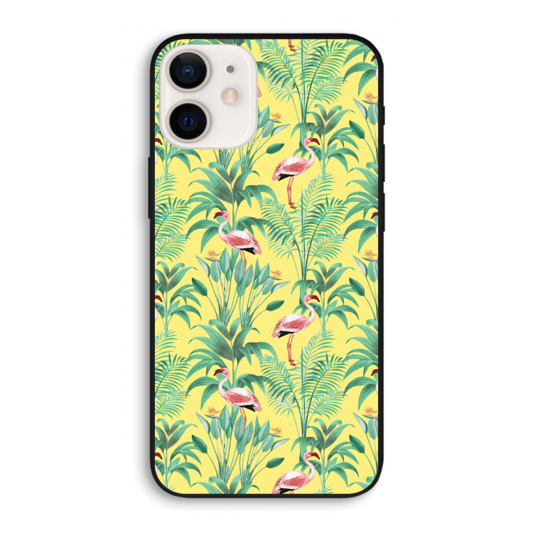 Flamingo party: iPhone 12 Pro Biologisch afbreekbaar hoesje