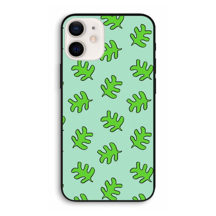 Groene blaadjes: iPhone 12 Pro Biologisch afbreekbaar hoesje