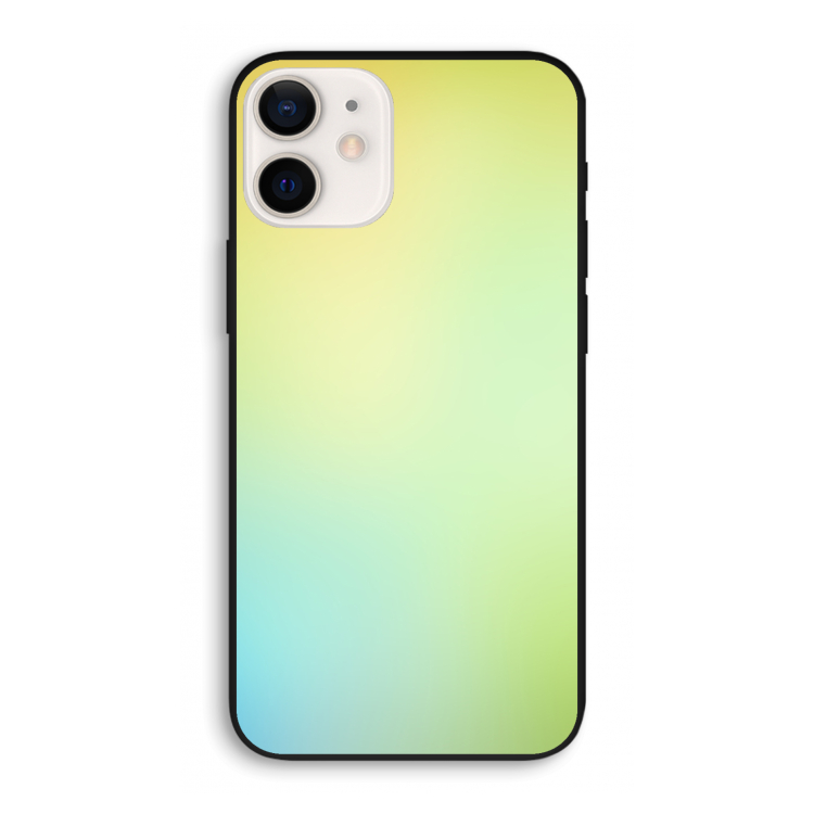 Minty mist pastel: iPhone 12 Pro Biologisch afbreekbaar hoesje
