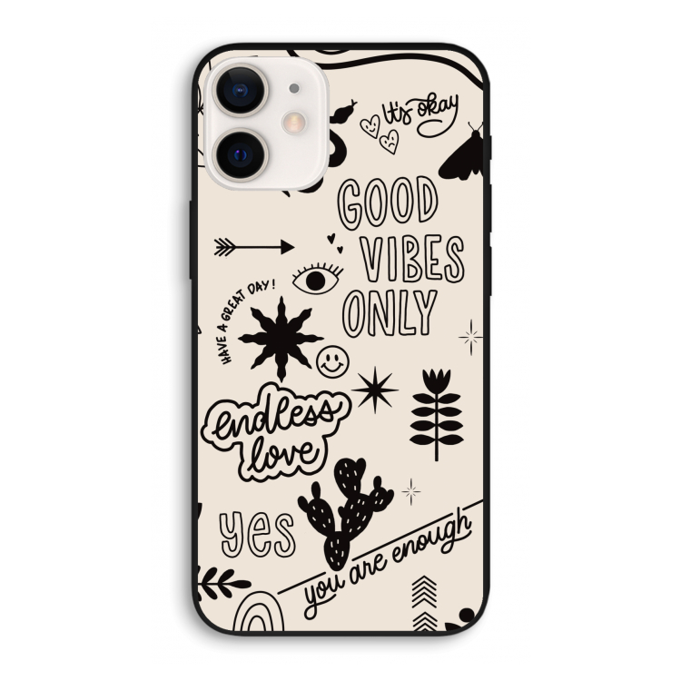 Good vibes: iPhone 12 Pro Biologisch afbreekbaar hoesje