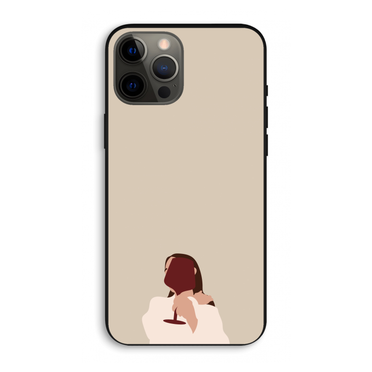 I drink wine: iPhone 12 Pro Max Biologisch afbreekbaar hoesje