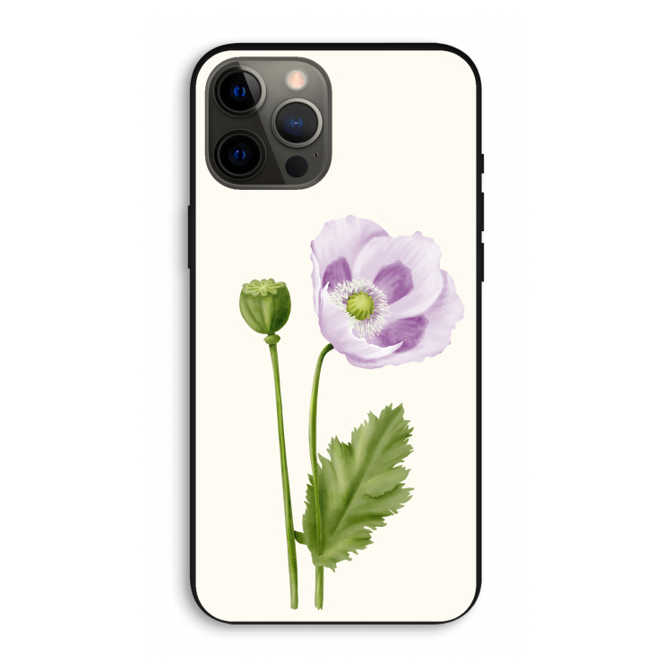 Purple poppy: iPhone 12 Pro Max Biologisch afbreekbaar hoesje