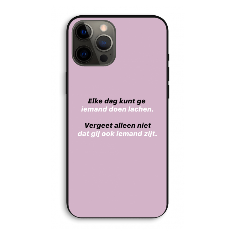 gij zijt ook iemand: iPhone 12 Pro Max Biologisch afbreekbaar hoesje