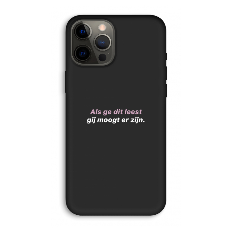 gij moogt er zijn: iPhone 12 Pro Max Biologisch afbreekbaar hoesje