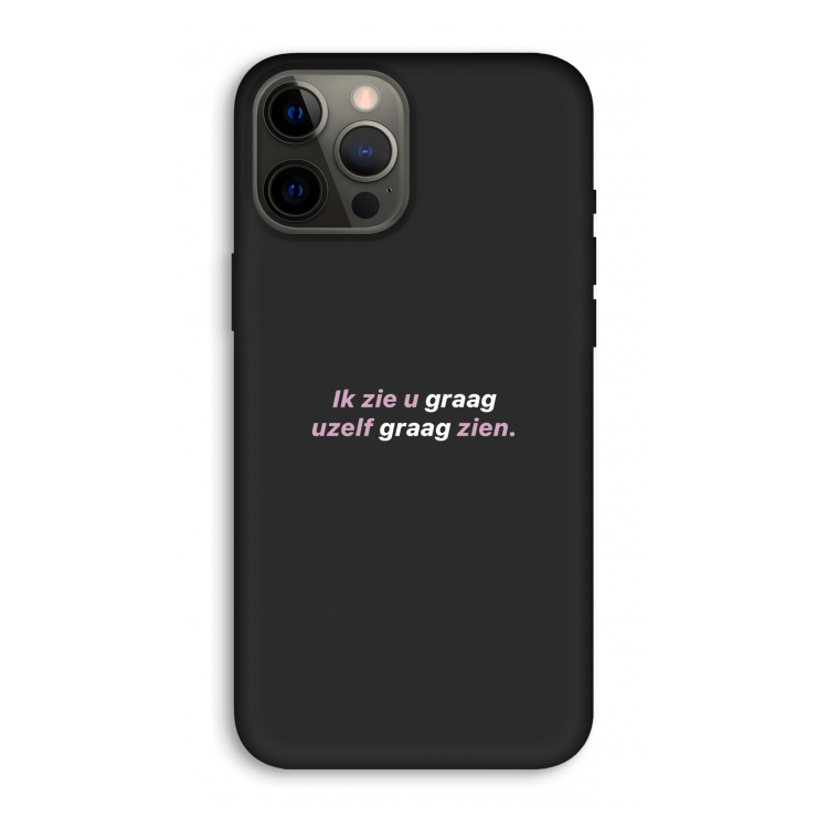 uzelf graag zien: iPhone 12 Pro Max Biologisch afbreekbaar hoesje