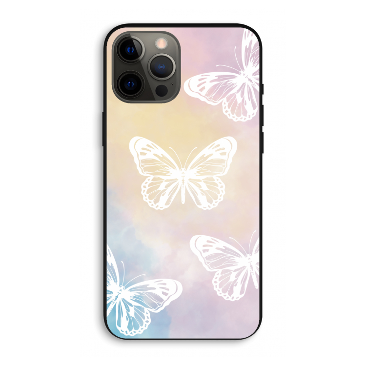 White butterfly: iPhone 12 Pro Max Biologisch afbreekbaar hoesje