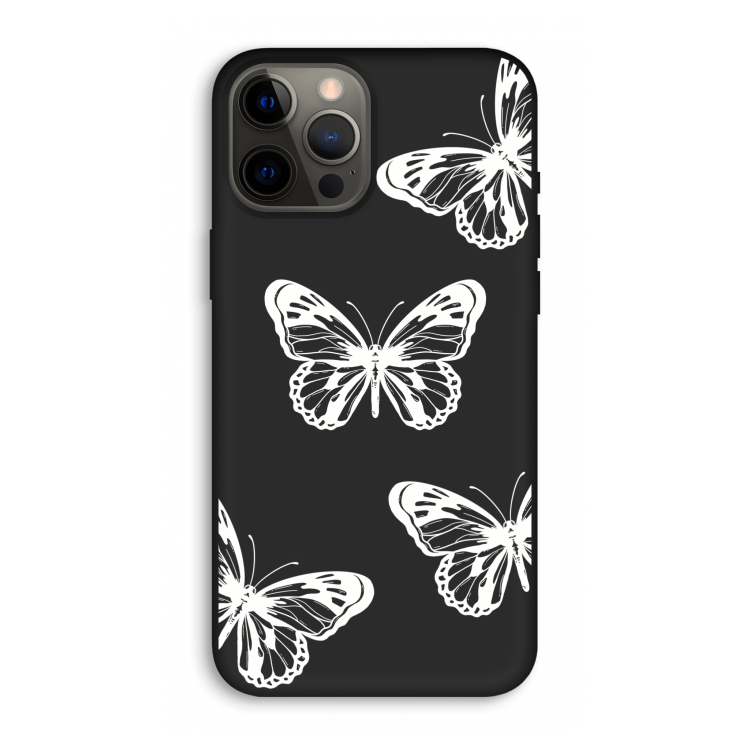 White butterfly: iPhone 12 Pro Max Biologisch afbreekbaar hoesje