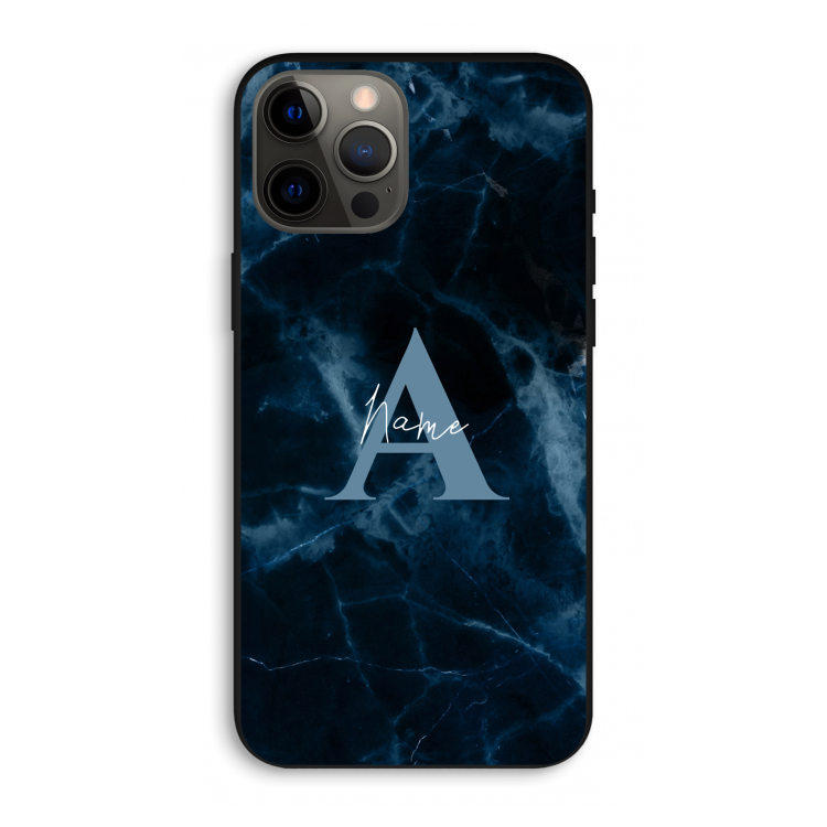 Midnight Marble: iPhone 12 Pro Max Biologisch afbreekbaar hoesje