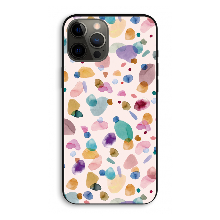 Terrazzo Memphis Pink: iPhone 12 Pro Max Biologisch afbreekbaar hoesje