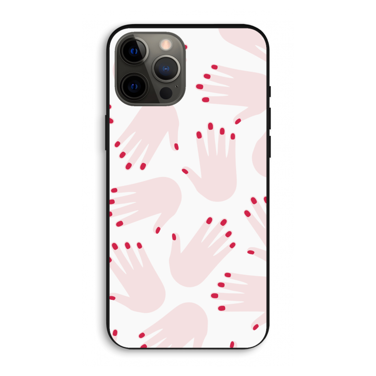 Hands pink: iPhone 12 Pro Max Biologisch afbreekbaar hoesje