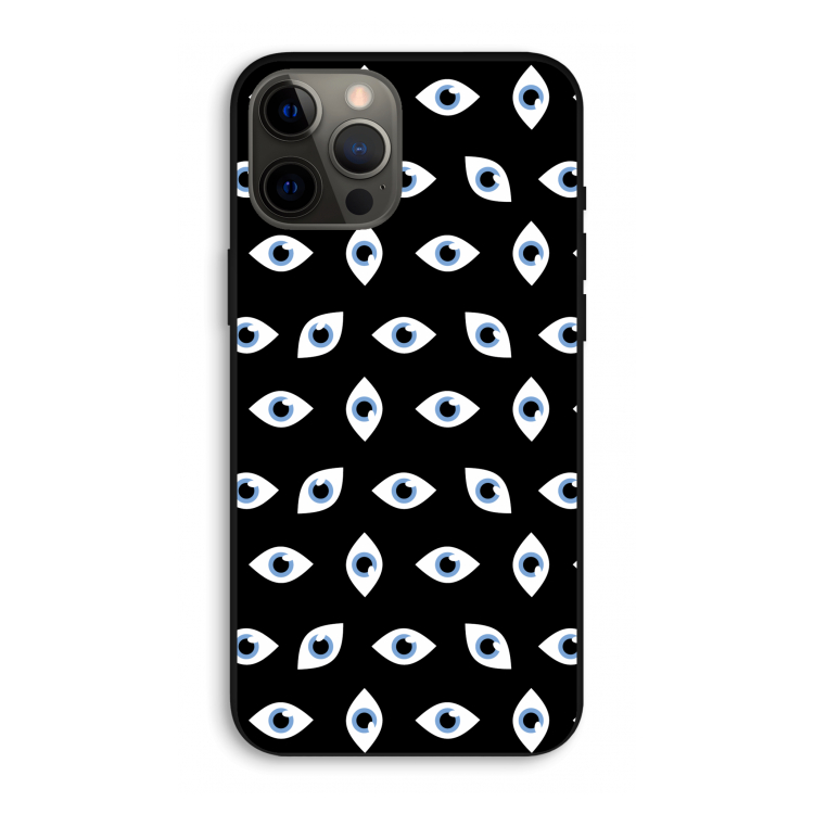 Eyes pattern: iPhone 12 Pro Max Biologisch afbreekbaar hoesje