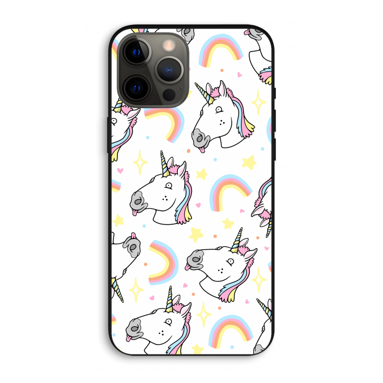 Rainbow Unicorn: iPhone 12 Pro Max Biologisch afbreekbaar hoesje