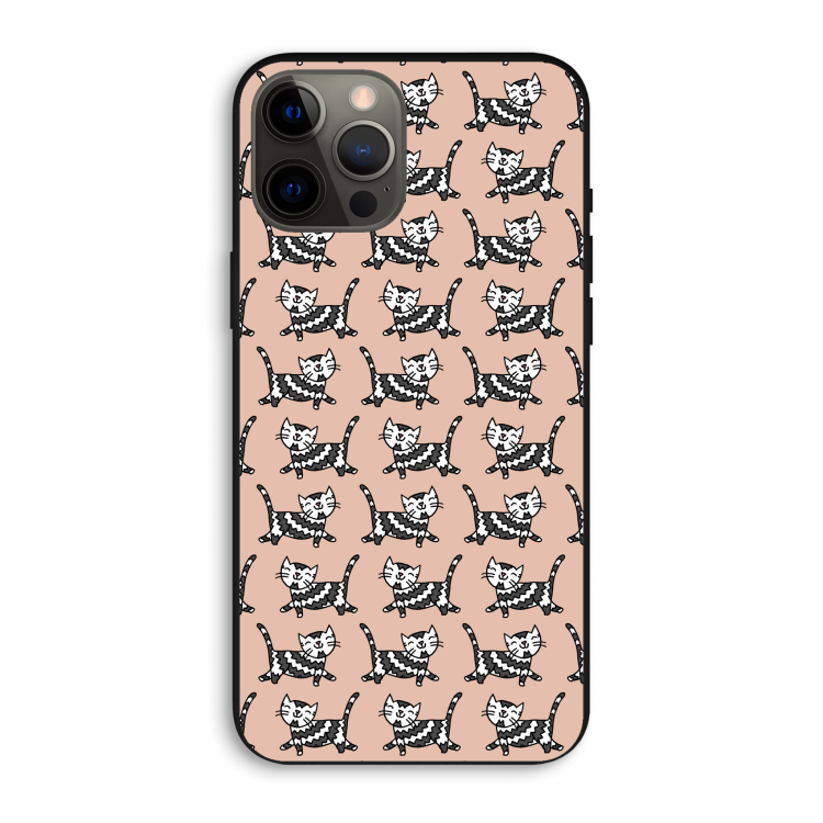 Zwarte poes: iPhone 12 Pro Max Biologisch afbreekbaar hoesje