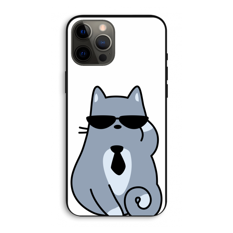 Cool cat: iPhone 12 Pro Max Biologisch afbreekbaar hoesje
