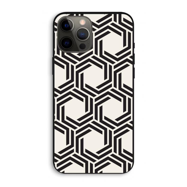 Geometrisch patroon: iPhone 12 Pro Max Biologisch afbreekbaar hoesje