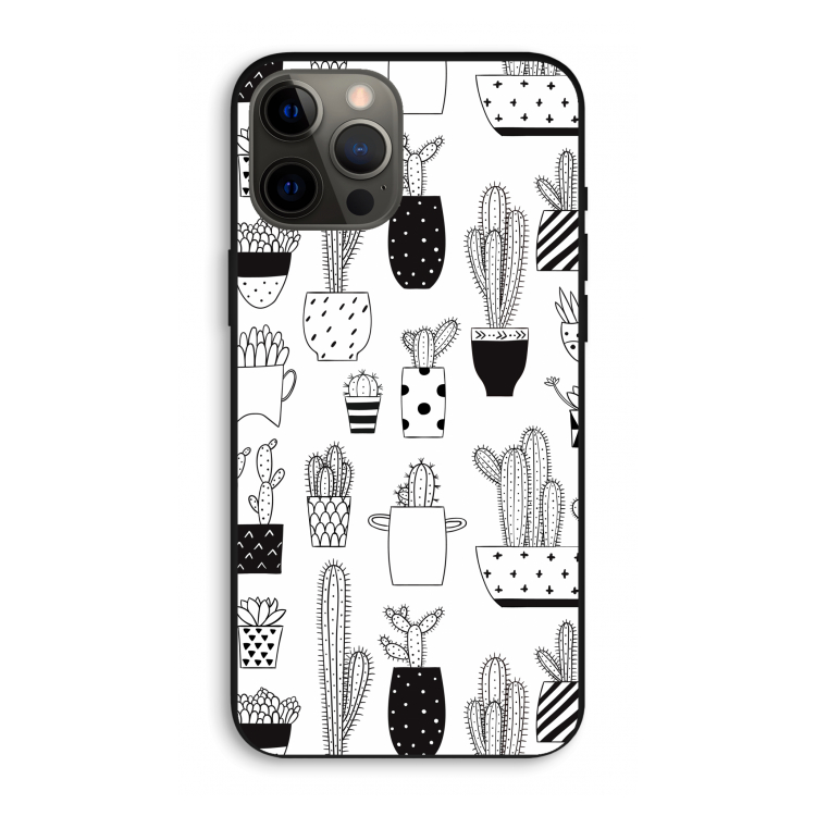 Cactusmotief: iPhone 12 Pro Max Biologisch afbreekbaar hoesje