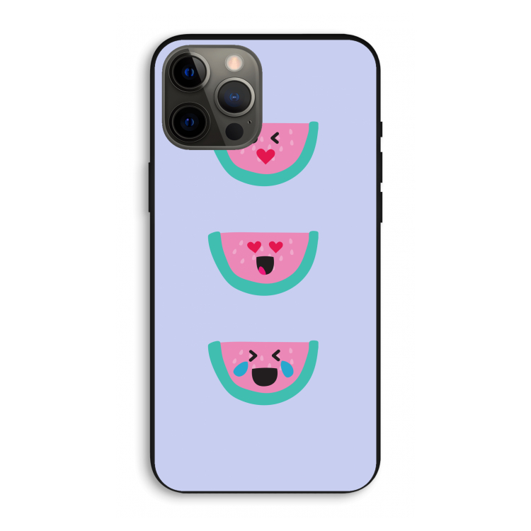 Smiley watermeloen: iPhone 12 Pro Max Biologisch afbreekbaar hoesje