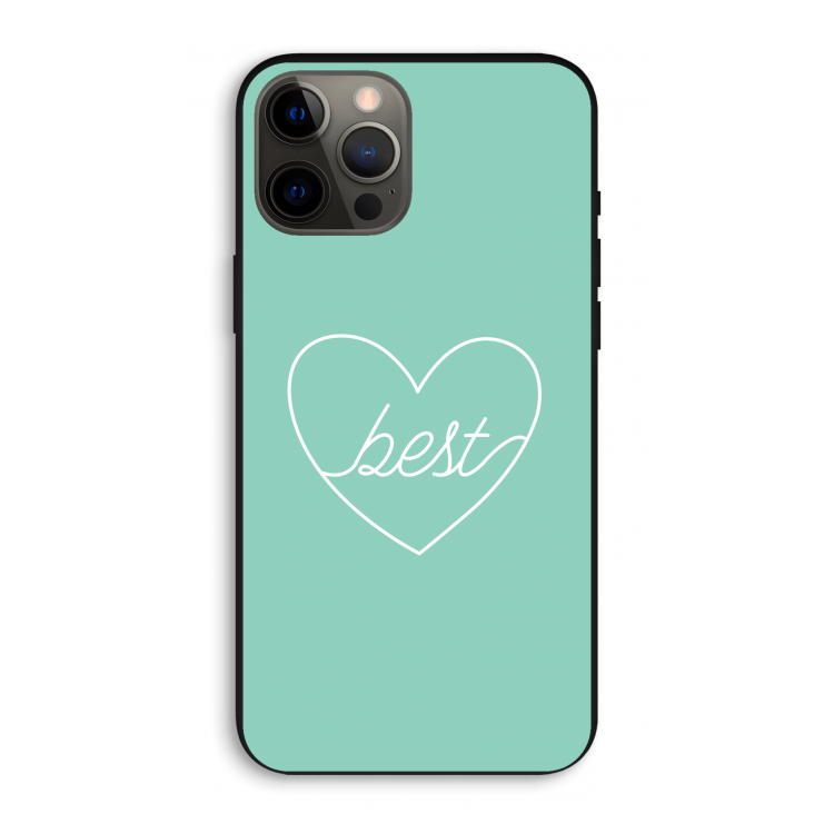 Best heart pastel: iPhone 12 Pro Max Biologisch afbreekbaar hoesje