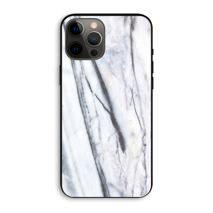 Gestreepte marmer: iPhone 12 Pro Max Biologisch afbreekbaar hoesje