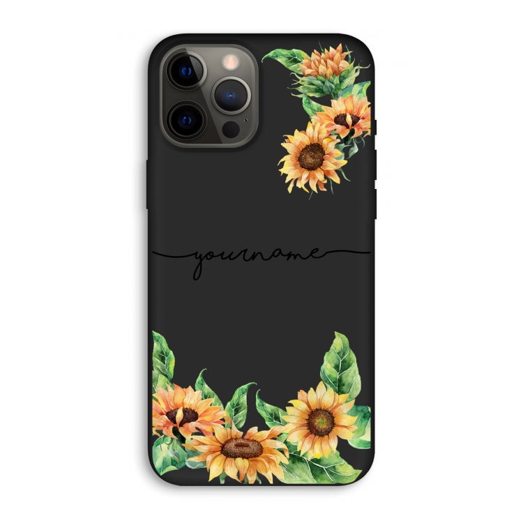 Zonnebloemen: iPhone 12 Pro Max Biologisch afbreekbaar hoesje