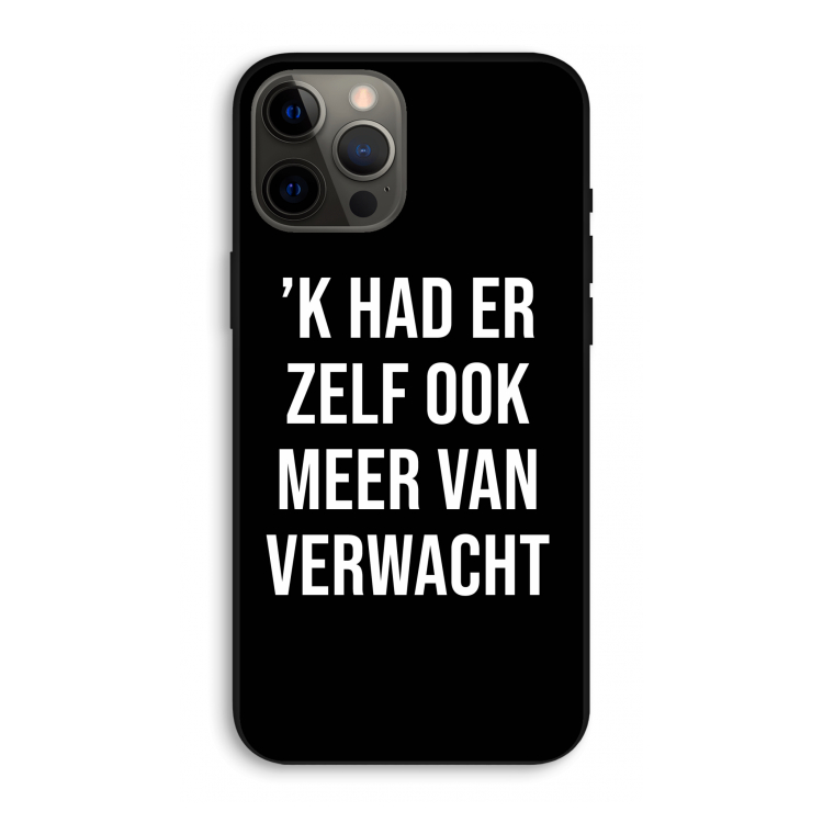 Meer verwacht - Zwart: iPhone 12 Pro Max Biologisch afbreekbaar hoesje