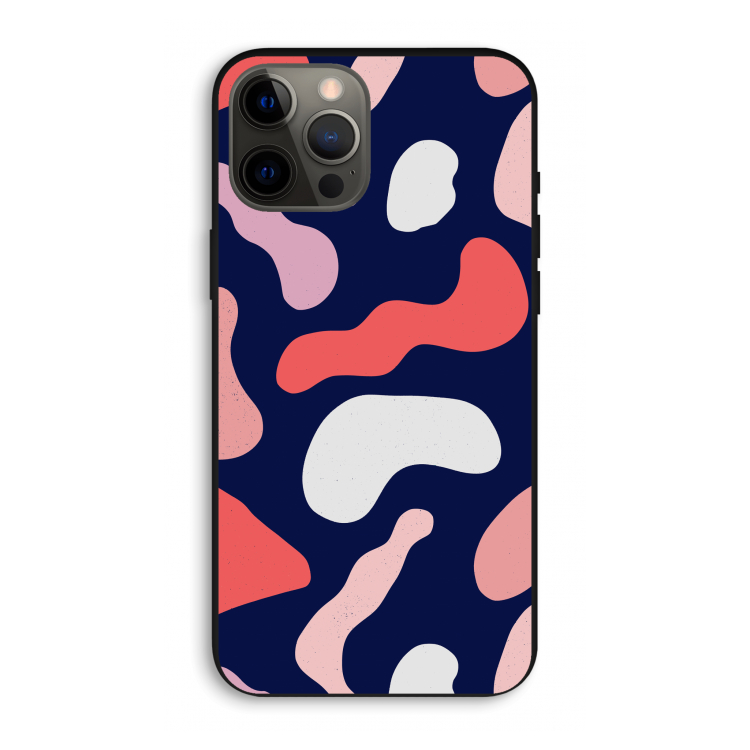 Memphis Shapes Pink: iPhone 12 Pro Max Biologisch afbreekbaar hoesje