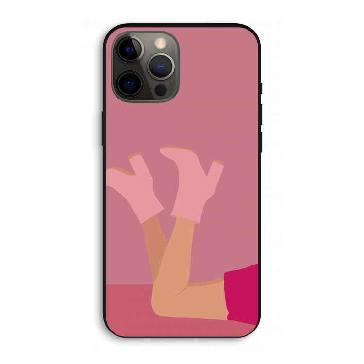 Pink boots: iPhone 12 Pro Max Biologisch afbreekbaar hoesje